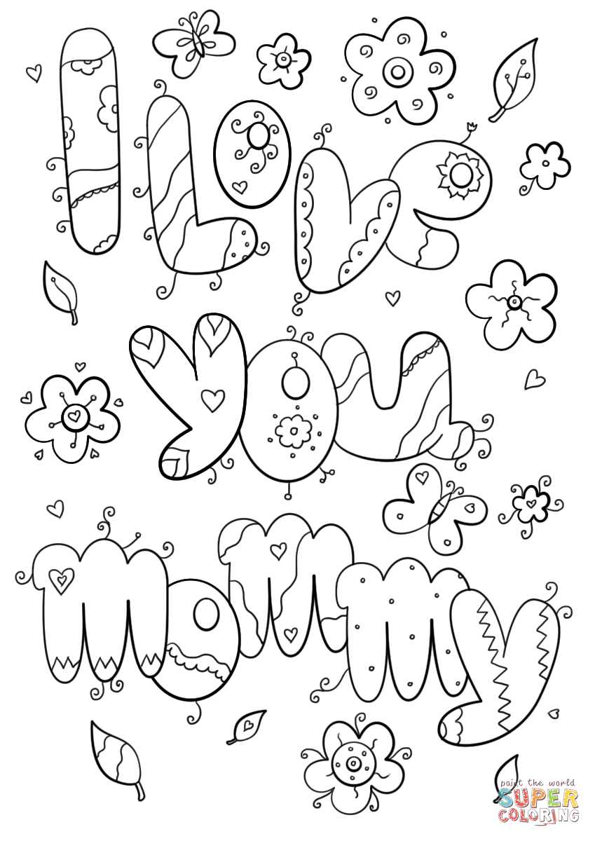 849x1200 Suddenly Mommy And Me Coloring Pages I Love Yo