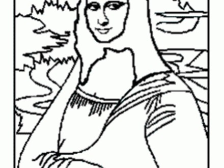 440x330 28 Mona Lisa Coloring Page, Free Coloring Pages Of Leonardo