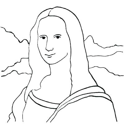 400x400 Best Of Mona Lisa Coloring Page And Marvelous About Download Pages
