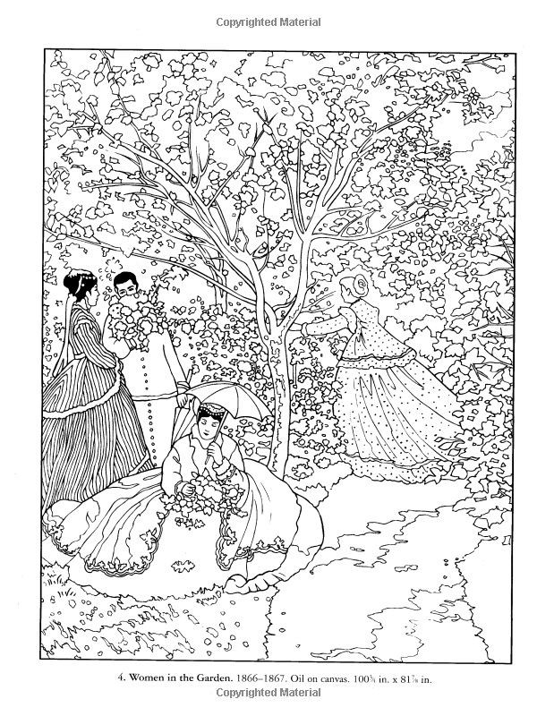 Monet Coloring Pages