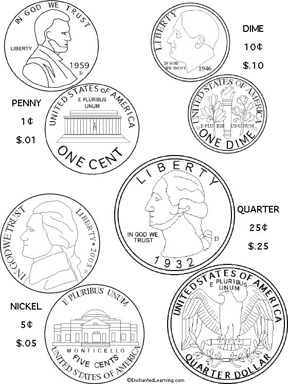 Money Coloring Pages