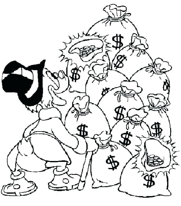 600x682 Coloring Pages Money