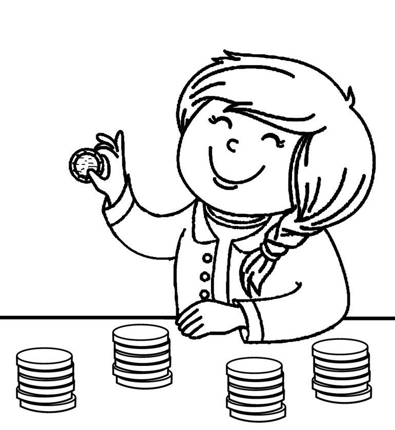 Money Coloring Pages Printable