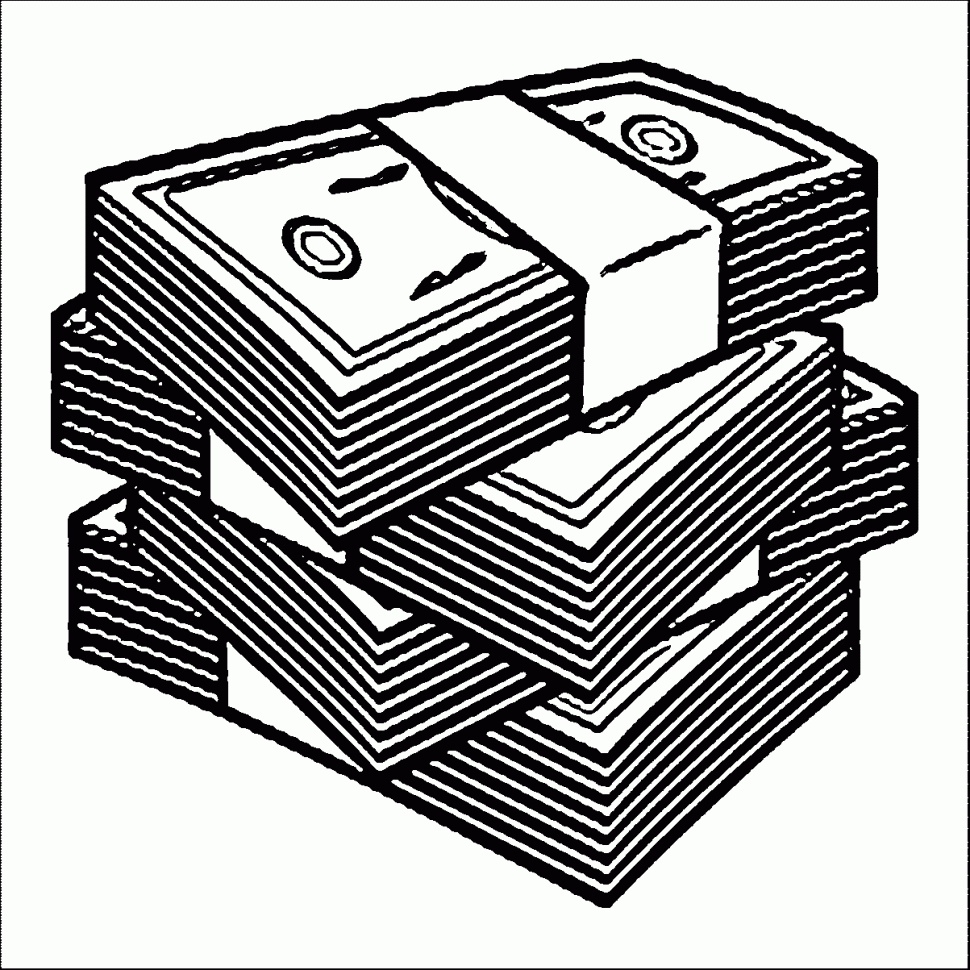 970x970 Awesome Printable Money Coloring Pages Collection Printable