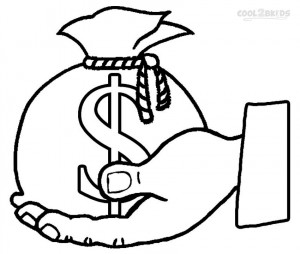300x254 Money Coloring Pages For Kids Printable Cool2bkids