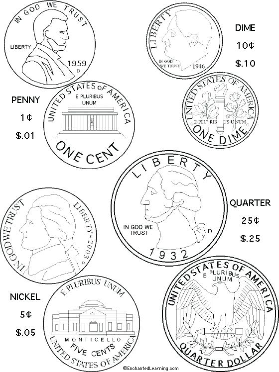 560x748 Money Coloring Page