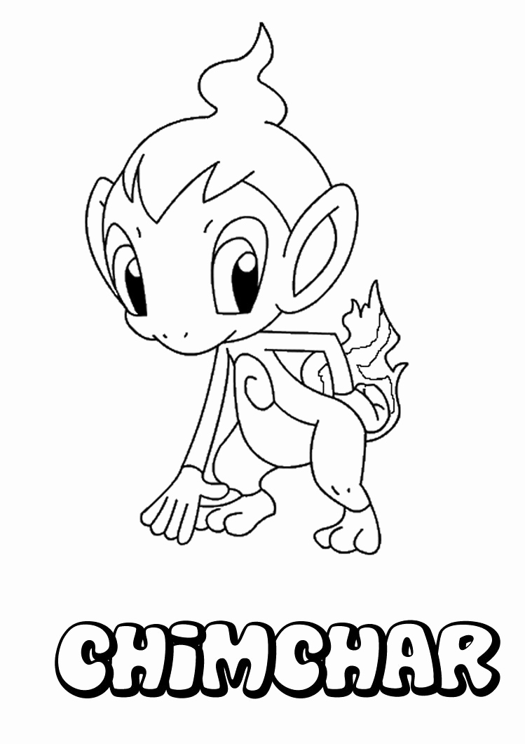 749x1060 Free Coloring Pages Pokemon Chimchar Google Search Monferno