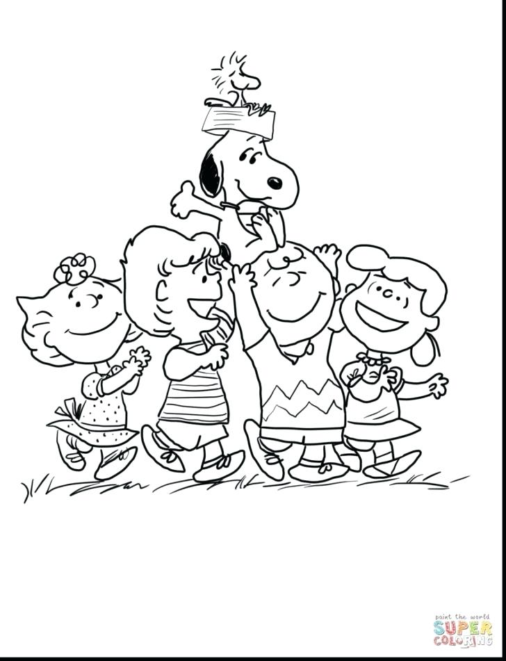 728x951 Charlie Brown Christmas Coloring Pictures A Charlie Brown Coloring