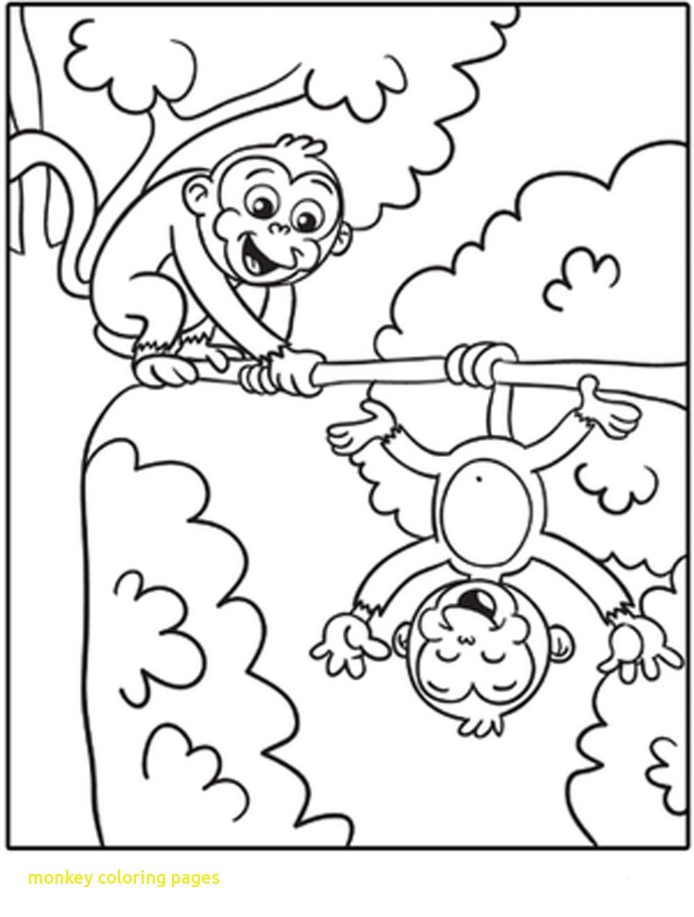 1000x1322 Printable Monkey Coloring Pages Preschool Monkeys Best Of Best