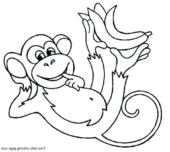554x498 Monkey Coloring Pages Printable Monkey Coloring Pages Printable