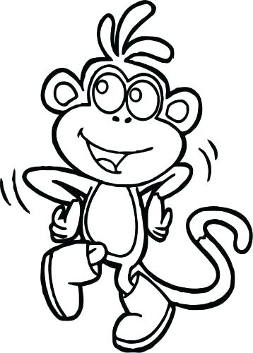 358x500 Monkeys Coloring Pages 5 Little Monkeys Coloring Page Free