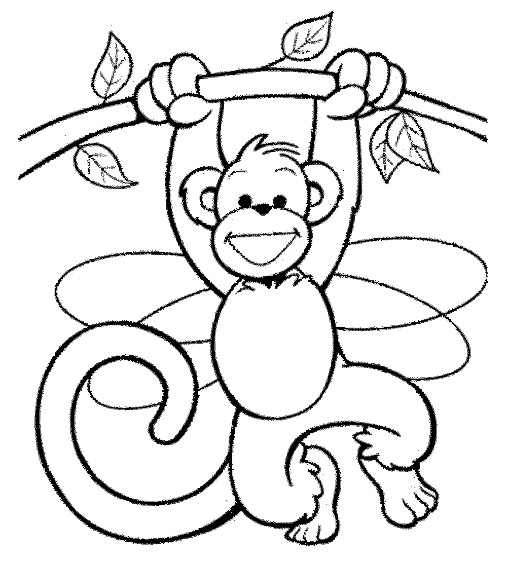 1000x1111 Profitable Coloring Pages Of Monkeys Printable