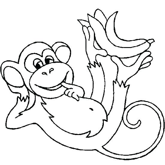 Monkey Coloring Pages Free Printable