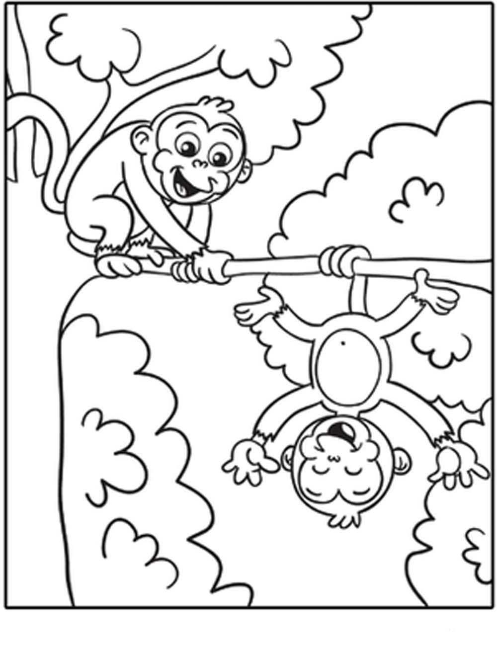 1000x1322 Monkey Coloring Pages Best Of Monkey Coloring Pages Free Logo