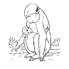 230x230 Top 25 Free Printable Monkey Coloring Pages For Kids