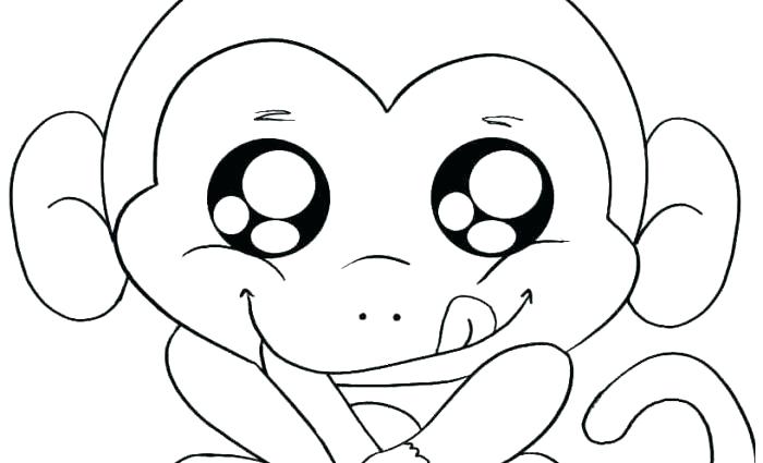 700x425 Monkey Color Pages Cute Monkey Face Coloring Pages Kids Coloring