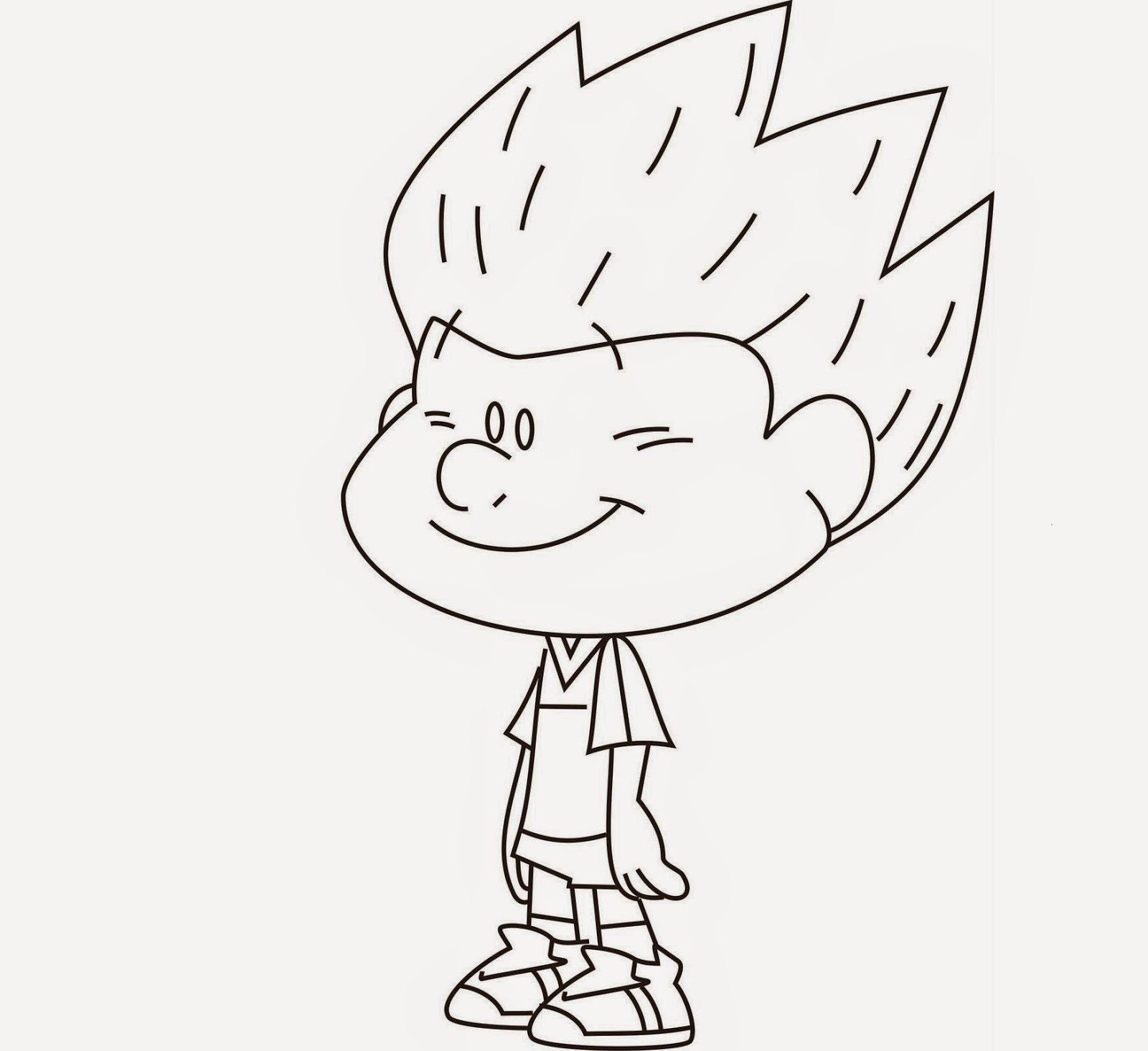 Monkey Head Coloring Page
