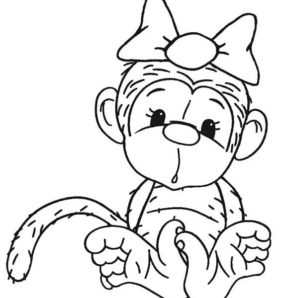 567x600 Monkey Coloring Pages World Coloring Page Coloring Pages