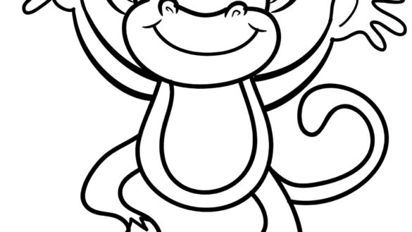 585x329 Coloring Pages Of Monkeys 17 With Coloring Pages Of Monkeys
