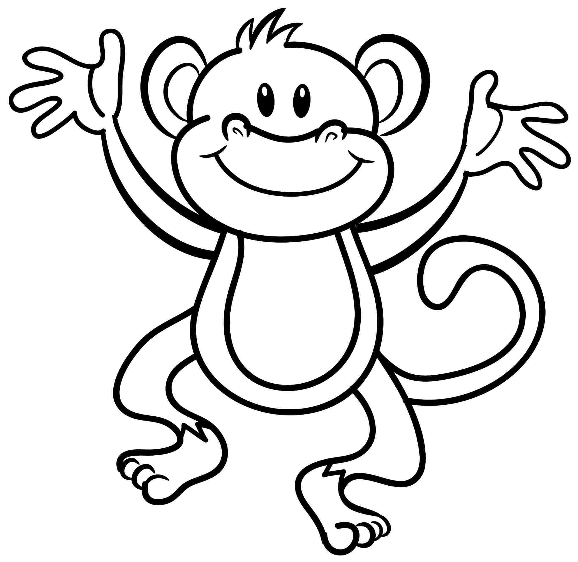 2000x1944 New Coloring Pages Monkey