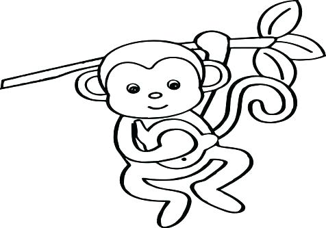 476x333 Best Baby Monkey Coloring Pages Free Printable Baby Girl Monkey