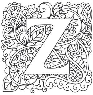 Monogram Coloring Pages