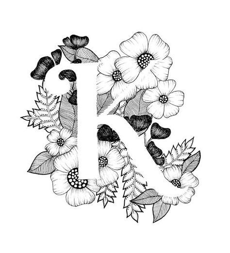 474x522 Letter K Print