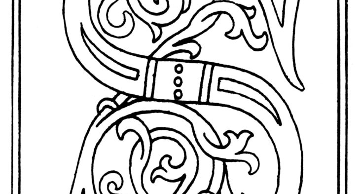 728x393 Ornamental Alphabet Coloring Pages Images About Letter