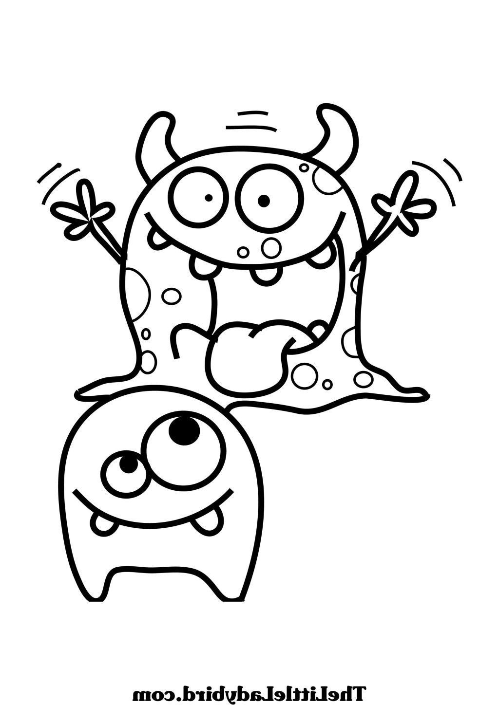 1024x1448 Monster Coloring Pages Sheets Kids Ribsvigyapan Funny Monster