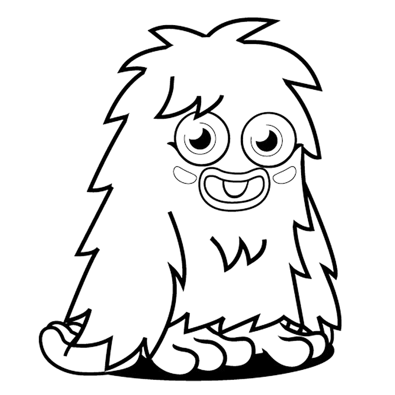 800x800 Cute Monster Coloring Pages