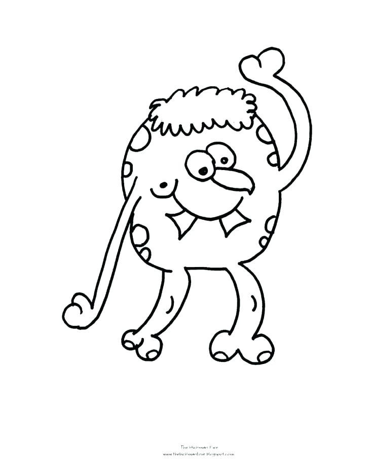 728x916 Monster Color Pages Monster Coloring Page Coloring Pages Monster