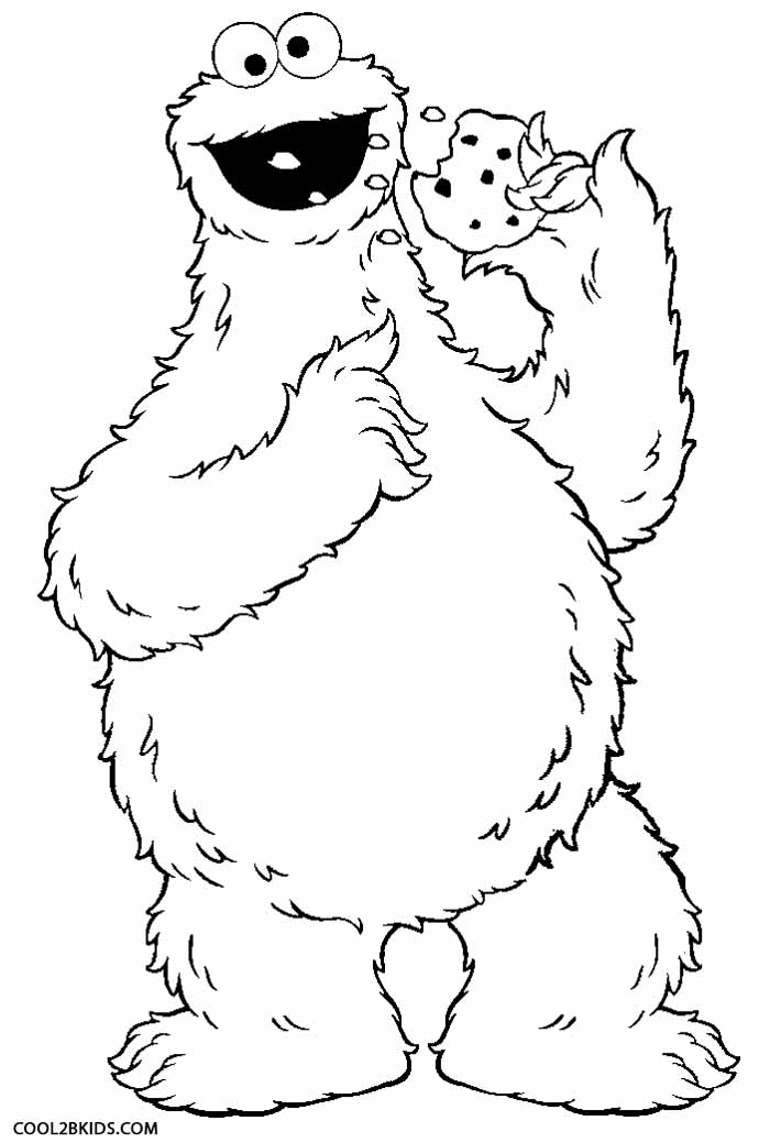 700x1039 Cookie Monster Christmas Coloring Pages Printable Cookie Monster