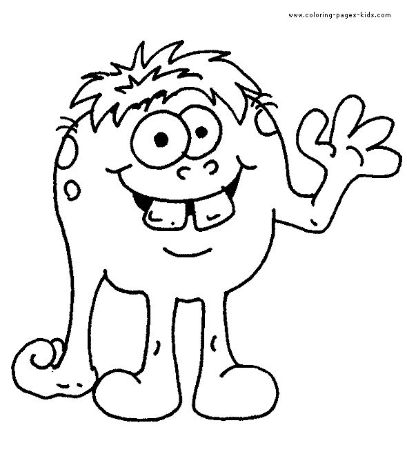 Monster Coloring Pages For Preschoolers