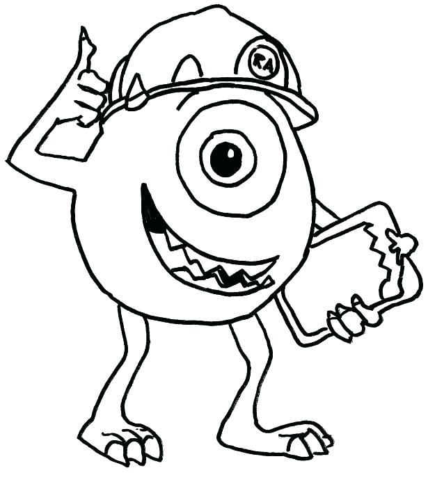 615x696 Monsters Inc Coloring Page Cliptext.co