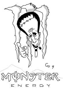 220x307 Monster Energy Coloring Pages Free
