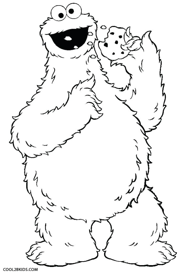 700x1039 Cookie Monster Coloring Pages Cookie Monster Eating Cookies