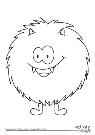 320x452 Monster Colouring Pages