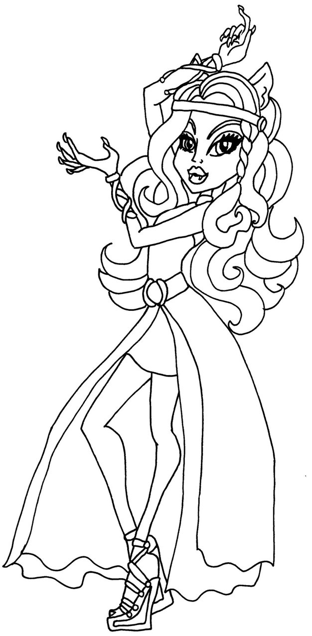 626x1277 Monster High 13 Wishes Coloring Pages To Print