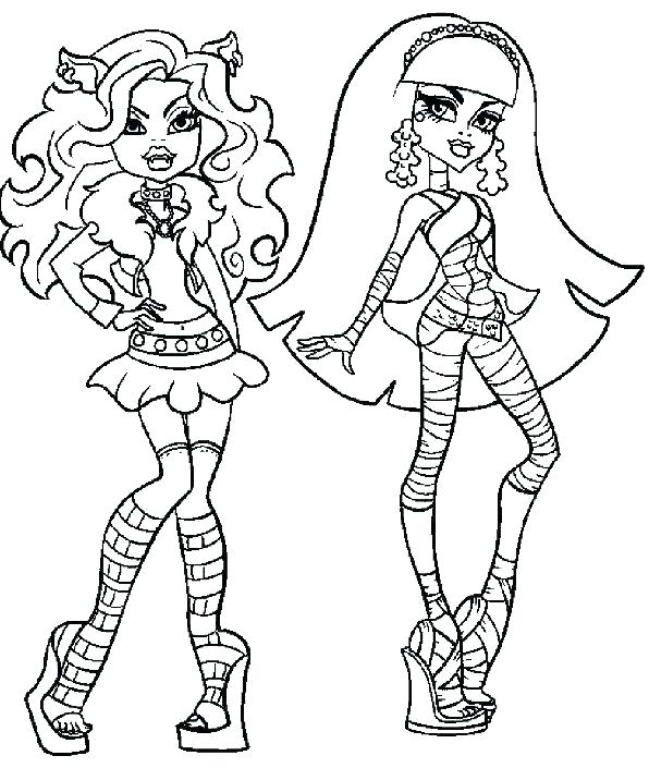 596x705 Monster High 13 Wishes Printable Coloring Pages Abbey