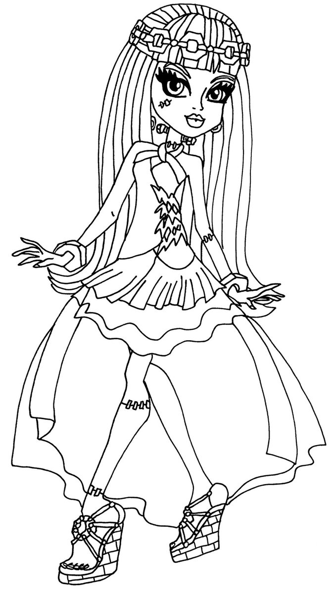 669x1195 Monster High Coloring Pages 13 Wishes Download Free Coloring Sheets