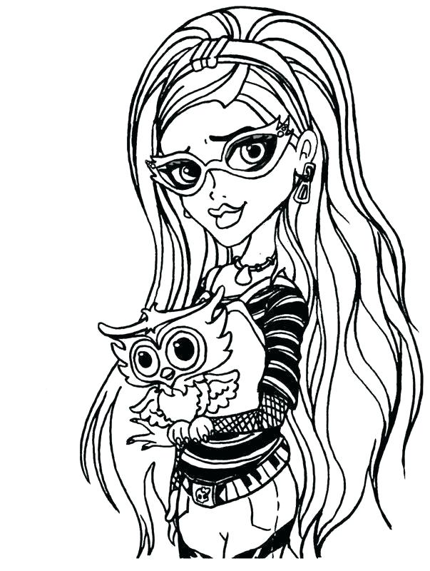 603x800 Monster High Coloring Pages 13 Wishes Free Printable For To Color