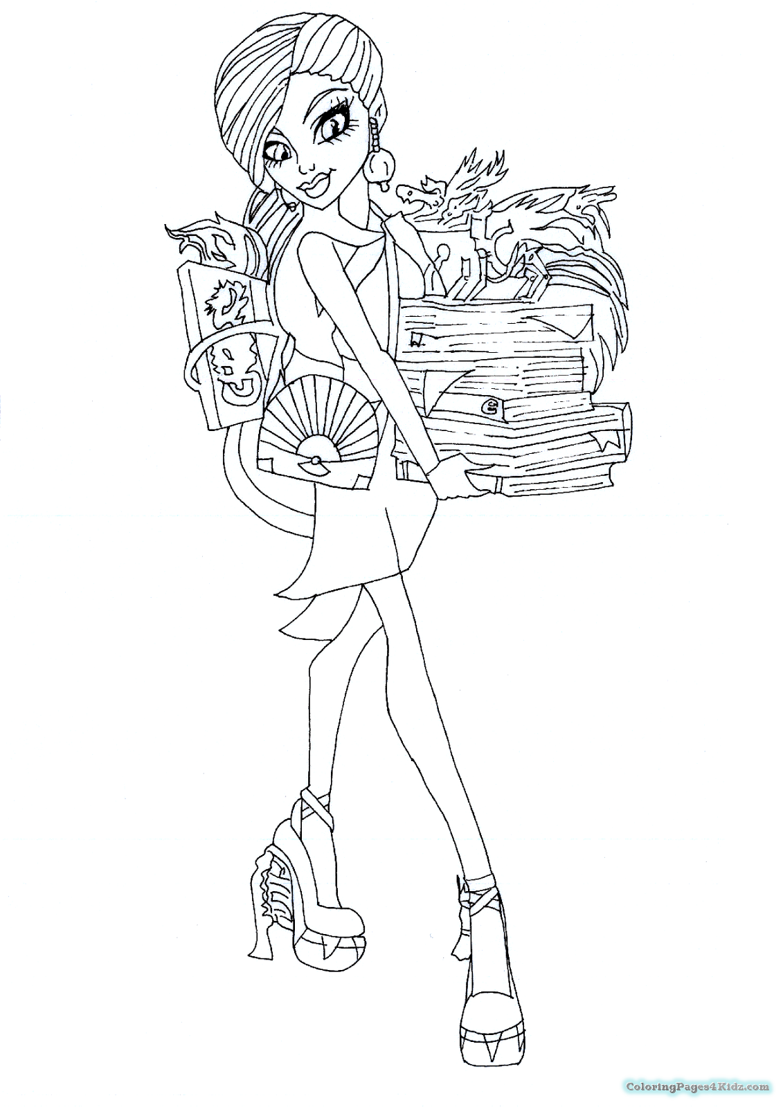 1131x1600 Monster High Coloring Pages 13 Wishes Gigi Coloring Pages For Kids