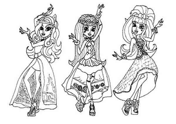 600x425 Monster High Coloring Pages Frankie Stein 13 Wishes