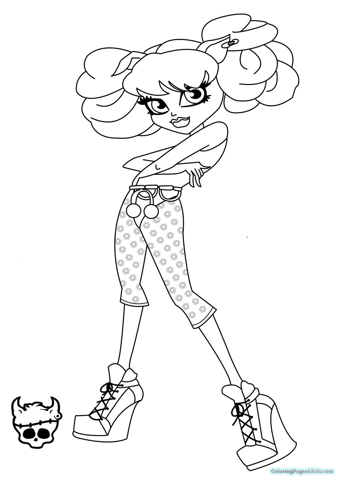 1131x1600 Monster High Coloring Pages Howleen Wolf 13 Wishes Coloring
