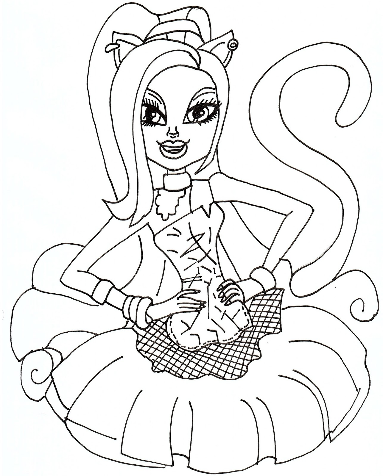 1286x1600 Obsession Coloring Pages Monster High 13 Wishes Free Printable