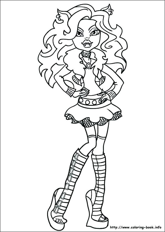567x794 Print Monster High Coloring Pages Fresh Monster High Coloring