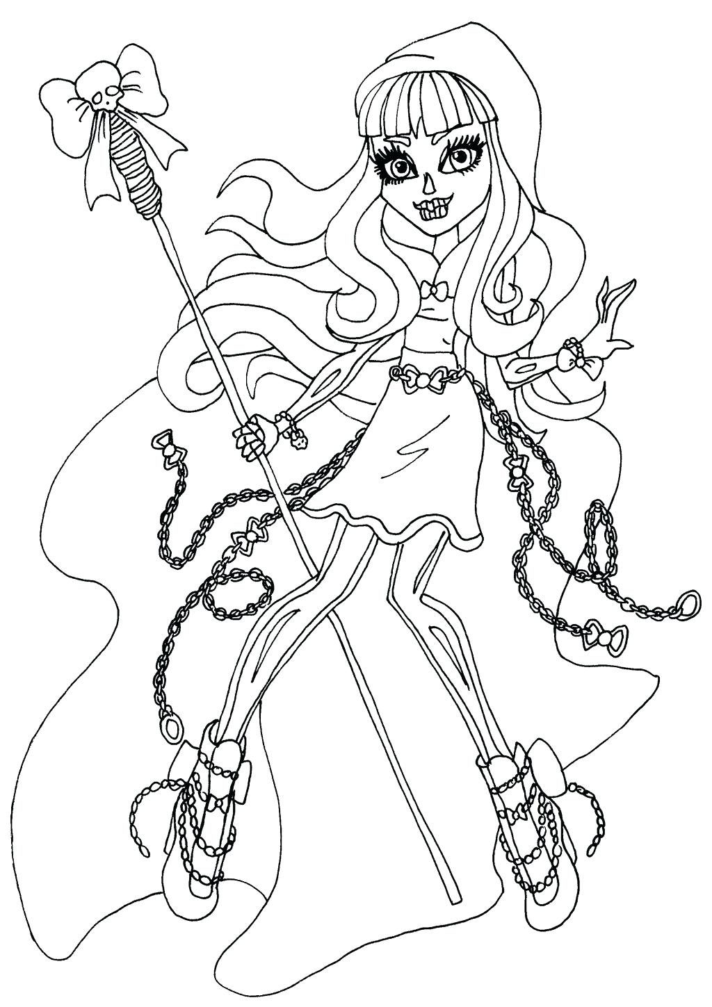 1024x1449 Coloring Page ~ Coloring Pages Of Monster High Howleen Wolf 13