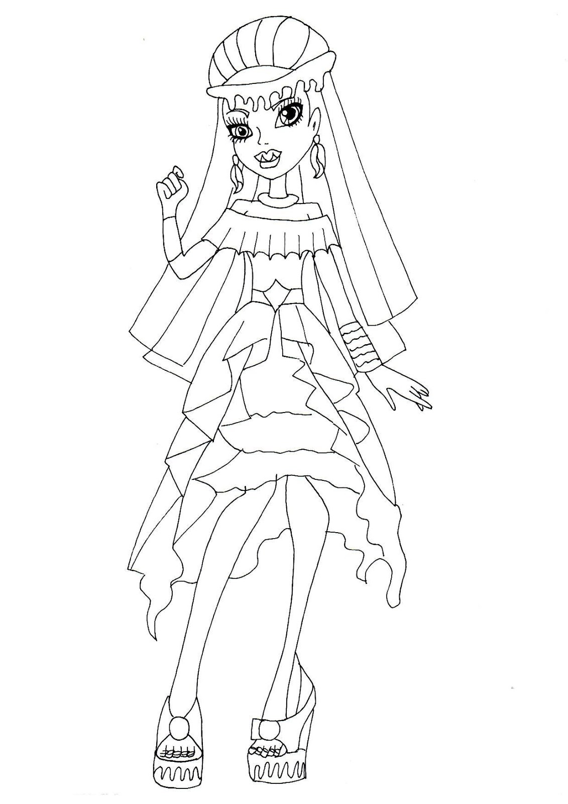 1131x1600 Free Printable Monster High Coloring Pages Abbey Bominable 13