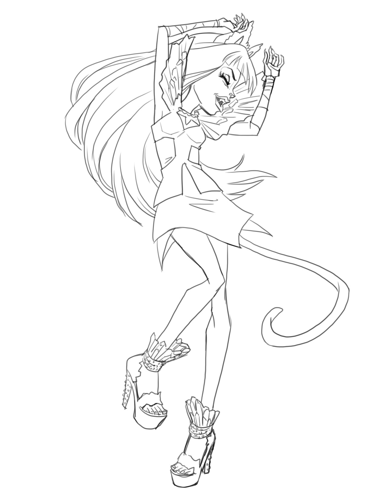 1280x1656 Inspiration Monster High Gooliope Jellington Coloring Pages