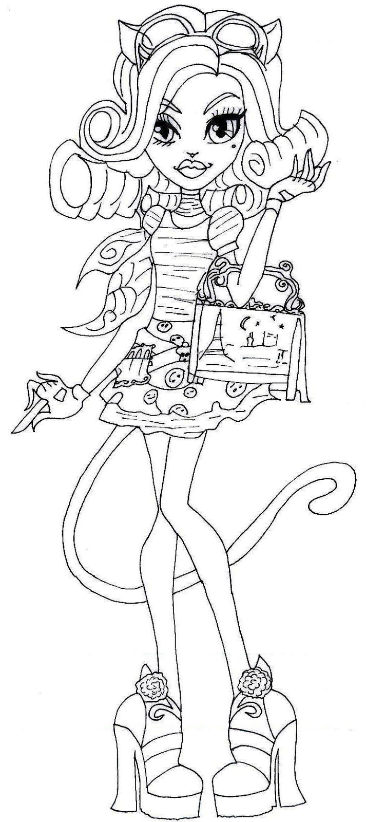 713x1600 Monster High 13 Wishes Coloring Pages